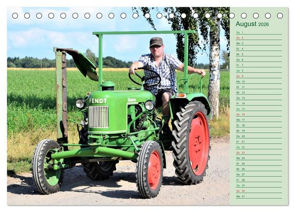 Produktbild: Oldtimer-Trecker on Tour (Tischkalender 2026 DIN A5 quer), CALVENDO Monatskalender