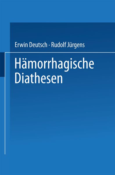Produktbild: H&auml;morrhagische Diathesen