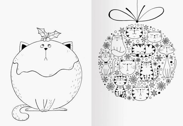 Produktbild: A Million Christmas Cats: Mein Katzen-Malbuch zu Weihnachten