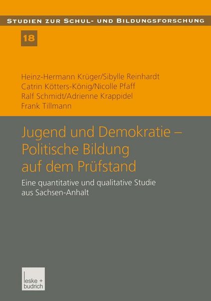 Produktbild: Jugend und Demokratie - Politische Bildung auf dem Pr&uuml;fstand
