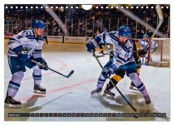 Produktbild: Eishockey - Fairplay und Schl&auml;gerei (Wandkalender 2026 DIN A4 quer), CALVENDO Monatskalender