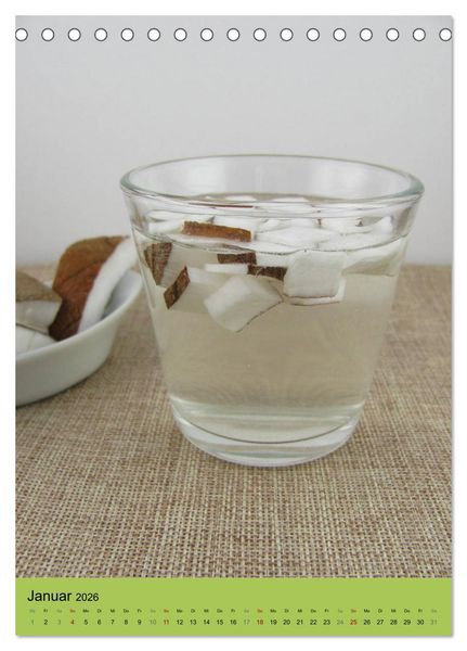 Produktbild: Detox Drinks! Gesund und lecker (Tischkalender 2026 DIN A5 hoch), CALVENDO Monatskalender