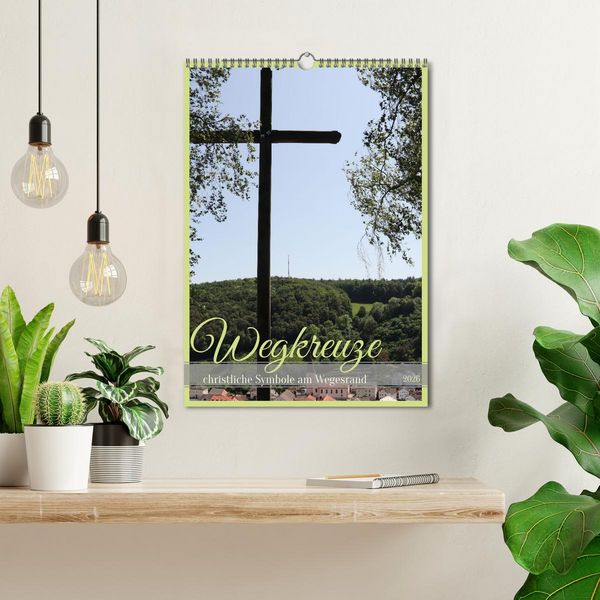 Produktbild: Wegkreuze - christliche Symbole am Wegesrand (Wandkalender 2026 DIN A3 hoch), CALVENDO Monatskalender