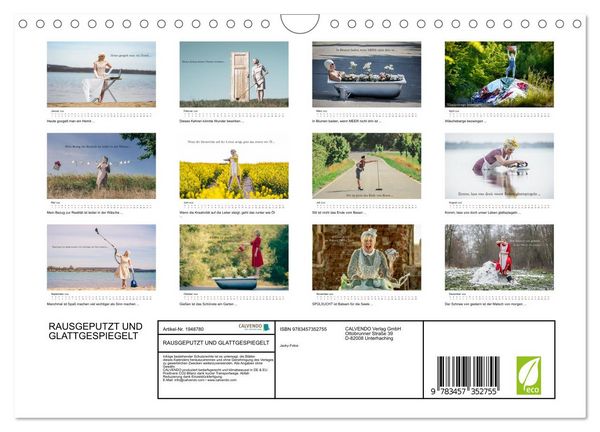 Produktbild: RAUSGEPUTZT UND GLATTGESPIEGELT (Wandkalender 2026 DIN A4 quer), CALVENDO Monatskalender