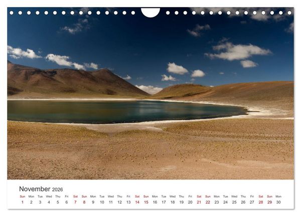 Produktbild: A quick trip to Argentina and Chile (Wall Calendar 2026 DIN A4 landscape), CALVENDO 12 Month Wall Calendar