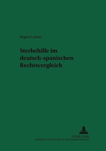Produktbild: Sterbehilfe im deutsch-spanischen Rechtsvergleich