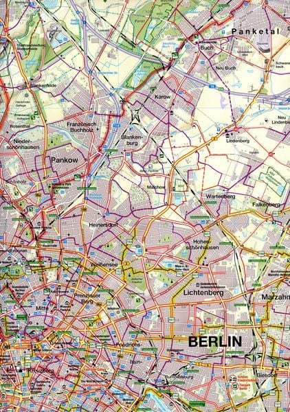 Produktbild: Fahrradkarte Berlin Nord