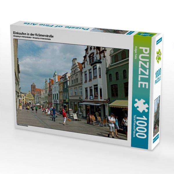 Produktbild: CALVENDO Puzzle Einkaufen in der Kr&auml;merstra&szlig;e | 1000 Teile Lege-Gr&ouml;&szlig;e 64x48cm Foto-Puzzle f&uuml;r gl&uuml;ckliche Stunden