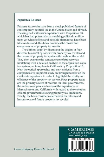 Produktbild: Property Taxes and Tax Revolts