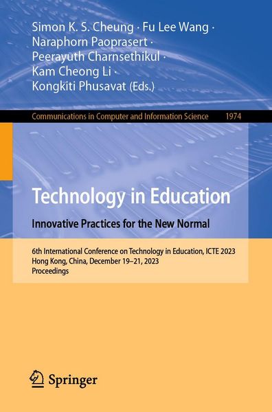 Produktbild: Technology in Education. Innovative Practices for the New Normal