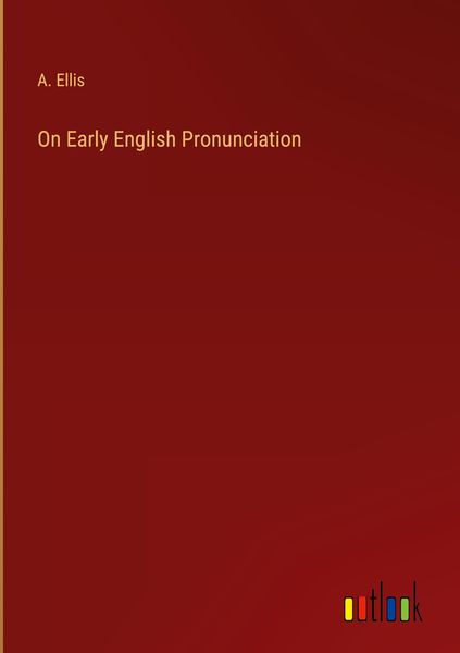 Produktbild: On Early English Pronunciation