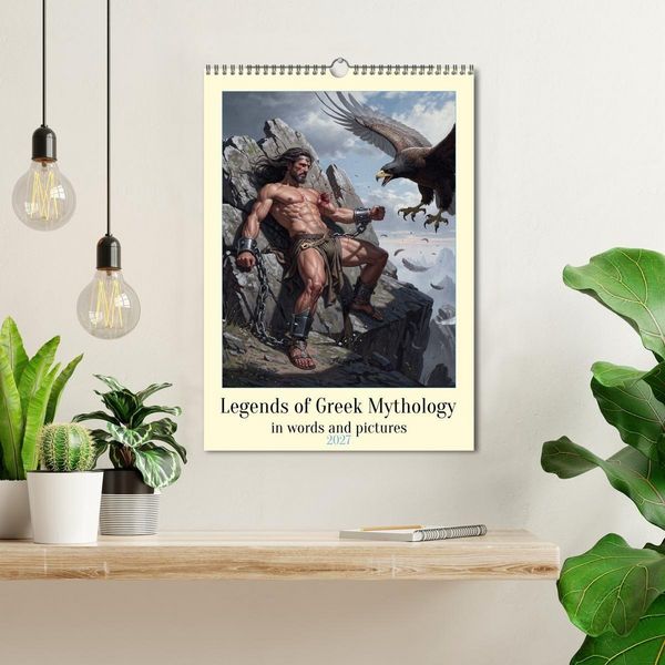 Produktbild: Legends of the Greek Mythology (Wall Calendar 2027 DIN A3 portrait), CALVENDO 12 Month Wall Calendar