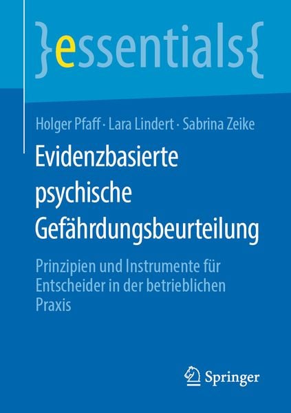 Produktbild: Evidenzbasierte psychische Gef&auml;hrdungsbeurteilung