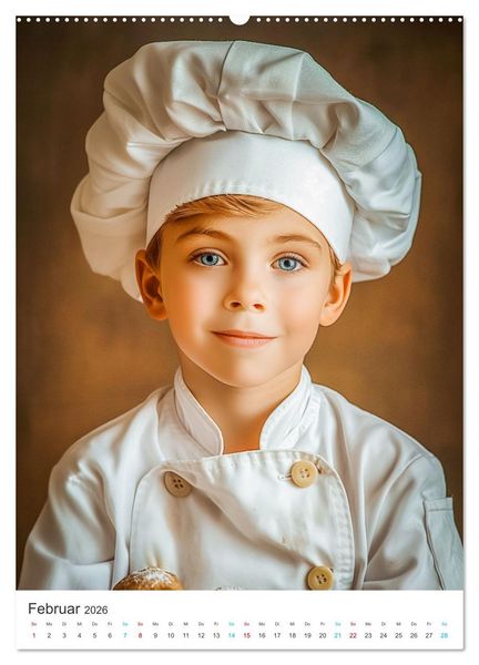 Produktbild: Backen mit Kids (hochwertiger Premium Wandkalender 2026 DIN A2 hoch), Kunstdruck in Hochglanz
