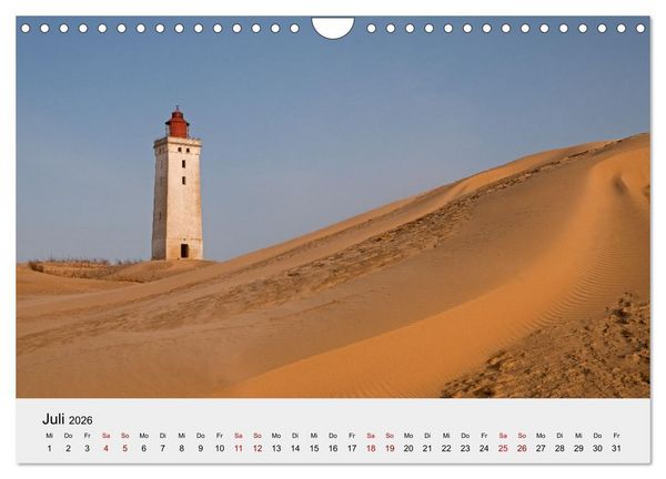 Produktbild: D&auml;nemark - Land, K&uuml;sten, St&auml;dte (Wandkalender 2026 DIN A4 quer), CALVENDO Monatskalender