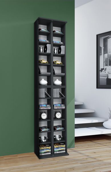 Produktbild: Holz CD DVD Stand Regal Schrank St&auml;nder Almera