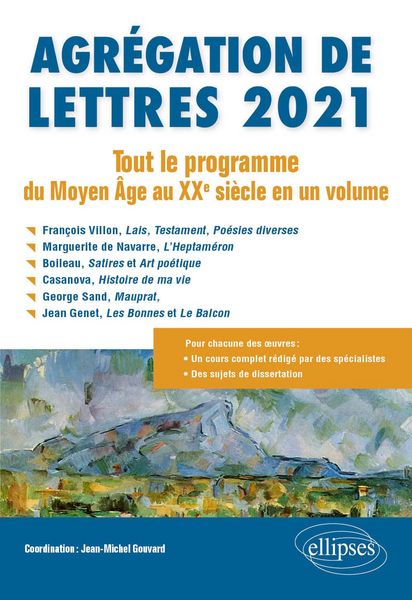 Produktbild: Agr&eacute;gation de Lettres 2021. Tout le programme du Moyen &Acirc;ge au XXe si&egrave;cle en un volume