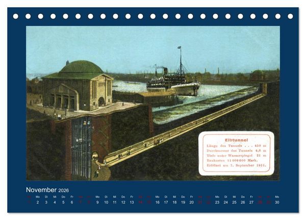 Produktbild: Lebendiges Hamburg von 1888 bis 1918 (Tischkalender 2026 DIN A5 quer), CALVENDO Monatskalender