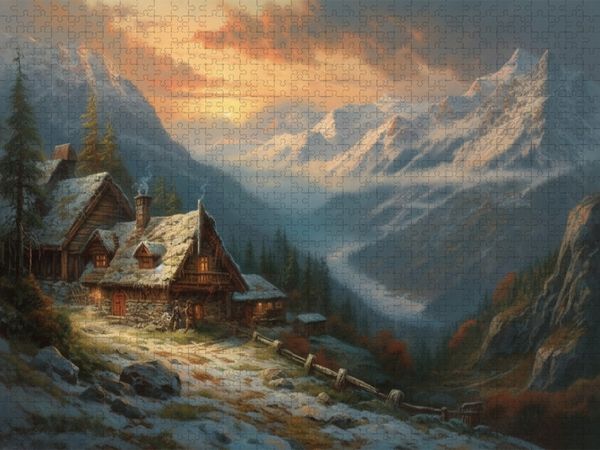 Produktbild: CALVENDO Puzzle Blick ins Tal | 2000 Teile Lege-Gr&ouml;&szlig;e 90x67cm Foto-Puzzle f&uuml;r gl&uuml;ckliche Stunden