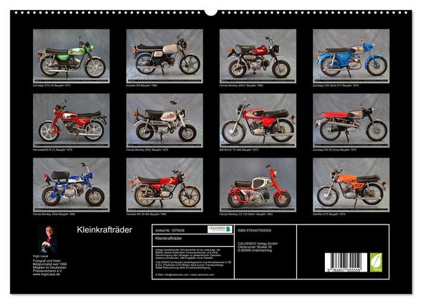 Produktbild: Kleinkraftr&auml;der (hochwertiger Premium Wandkalender 2026 DIN A2 quer), Kunstdruck in Hochglanz