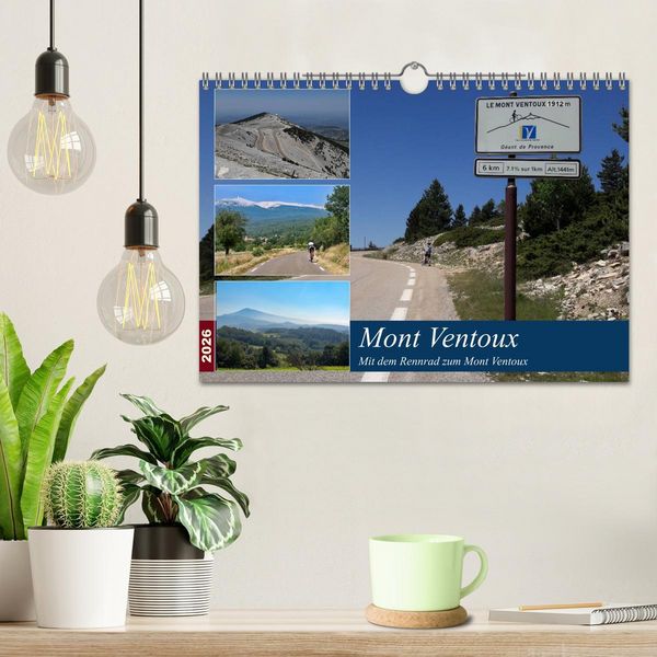 Produktbild: Mit dem Rennrad zum Mont Ventoux (Wandkalender 2026 DIN A4 quer), CALVENDO Monatskalender