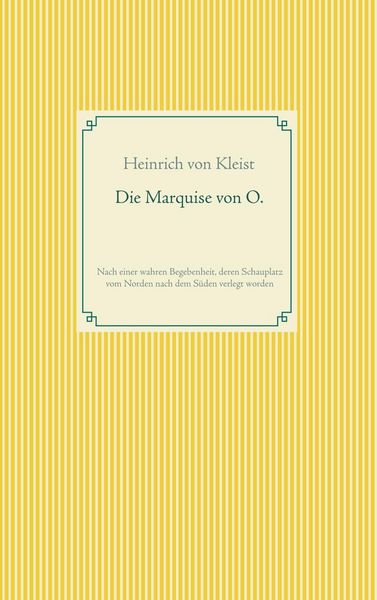 Produktbild: Die Marquise von O.