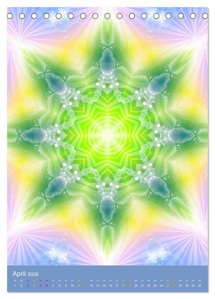 Produktbild: Lichtvolle Mandalas (Tischkalender 2026 DIN A5 hoch), CALVENDO Monatskalender