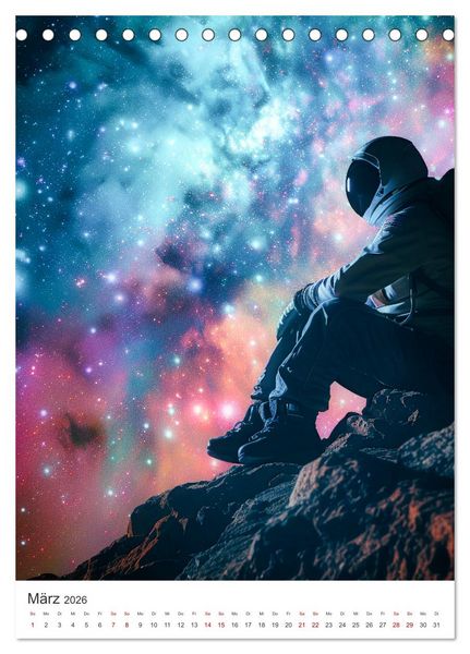 Produktbild: Explorer - Die Entdeckung des Alls (Tischkalender 2026 DIN A5 hoch), CALVENDO Monatskalender