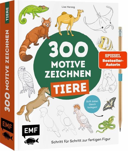 Produktbild: 300 Motive zeichnen &ndash;&nbsp;Tiere