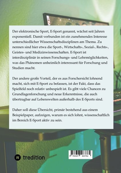 Produktbild: Wissenschaftliches Arbeiten im E-Sport