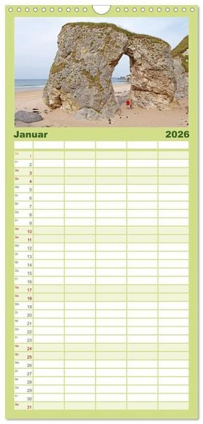 Produktbild: Familienplaner 2026 - Traumhaftes Irland mit 5 Spalten (Wandkalender, 21 x 45 cm) CALVENDO
