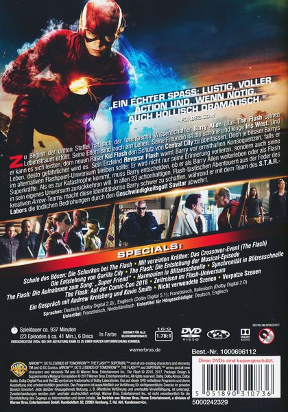 The Flash - Die komplette 3. Staffel [6 DVDs]