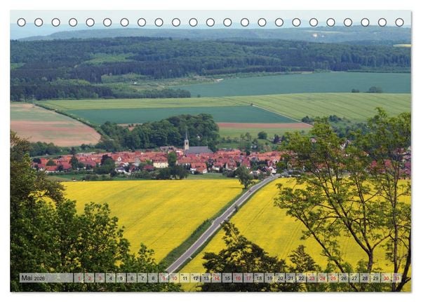 Produktbild: Wunderbares Th&uuml;ringen - Landschaften (Tischkalender 2026 DIN A5 quer), CALVENDO Monatskalender