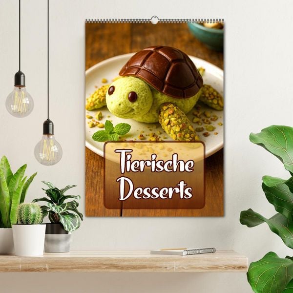 Produktbild: Tierische Desserts (Wandkalender 2026 DIN A2 hoch), CALVENDO Monatskalender