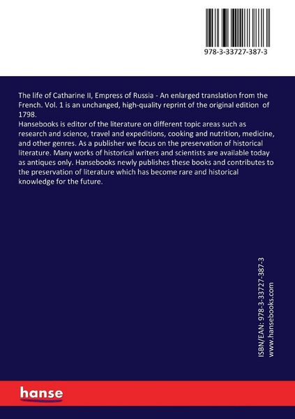 Produktbild: The life of Catharine II, Empress of Russia