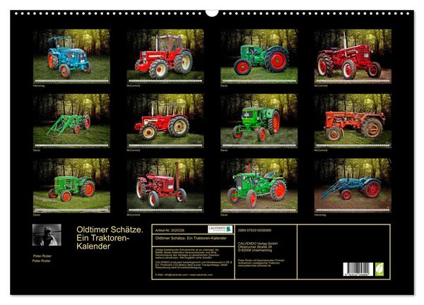 Produktbild: Oldtimer Sch&auml;tze. Ein Traktoren-Kalender (Wandkalender 2026 DIN A2 quer), CALVENDO Monatskalender