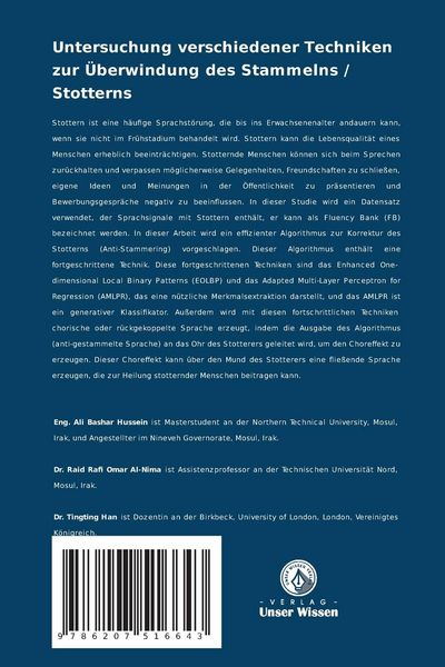 Produktbild: Untersuchung verschiedener Techniken zur &Uuml;berwindung des Stammelns / Stotterns