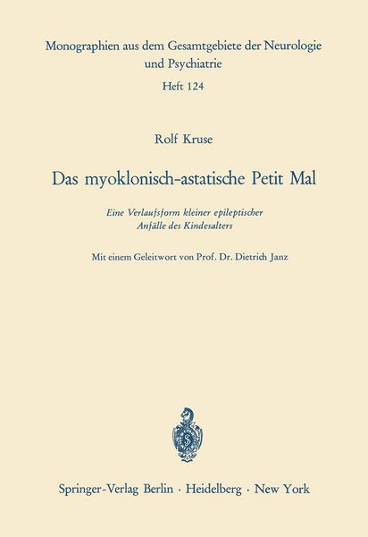 Produktbild: Das myoklonisch-astatische Petit Mal