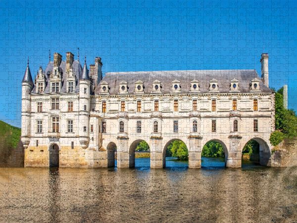 Produktbild: CALVENDO Puzzle Schloss Chenonceau | 1000 Teile Lege-Gr&ouml;&szlig;e 64x48cm Foto-Puzzle f&uuml;r gl&uuml;ckliche Stunden