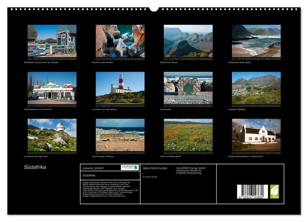Produktbild: S&uuml;dafrika (hochwertiger Premium Wandkalender 2026 DIN A2 quer), Kunstdruck in Hochglanz