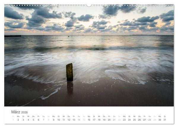 Produktbild: Nordfriesische Inselwelt - Bunte Watt- und Wolkenlandschaften (hochwertiger Premium Wandkalender 2026 DIN A2 quer), Kunstdruck in Hochglanz