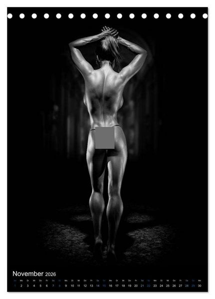 Produktbild: Kraft-Akt - Fitnessgirls in erotischen Abbildungen (Tischkalender 2026 DIN A5 hoch), CALVENDO Monatskalender