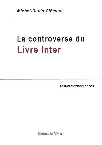 Produktbild: La controverse du livre Inter