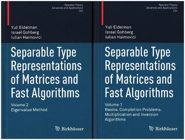 Produktbild: Separable Type Representations of Matrices and Fast Algorithms