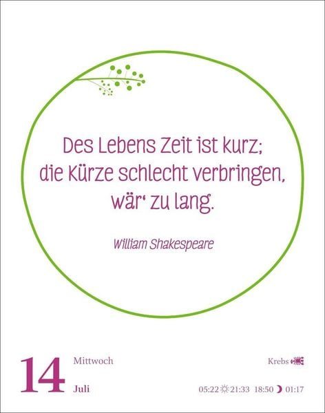 Produktbild: Heute ist dein Tag! Tagesabrei&szlig;kalender 2027 - 313 positive Zitate f&uuml;r 2027