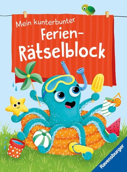 Mein kunterbunter Ferien-Rätselblock, Taschenbuch von Tanja Bürgermeister, Ravensburger Verlag GmbH, 9783473489602