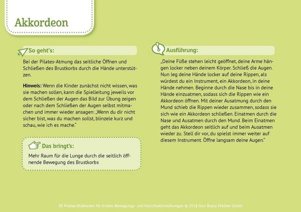 Produktbild: 30 Pilates-Bildkarten f&uuml;r Kinder