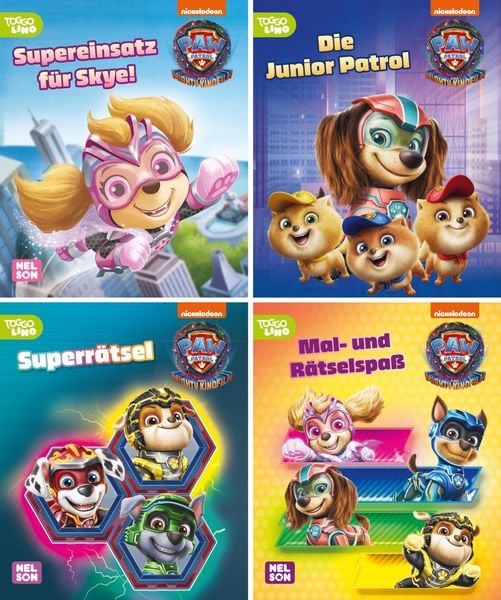 Nelson Mini-Bücher: 4er PAW Patrol - Der Mighty Kinofilm 1-4, Set von , Nelson, 978-3-8451-2338-7