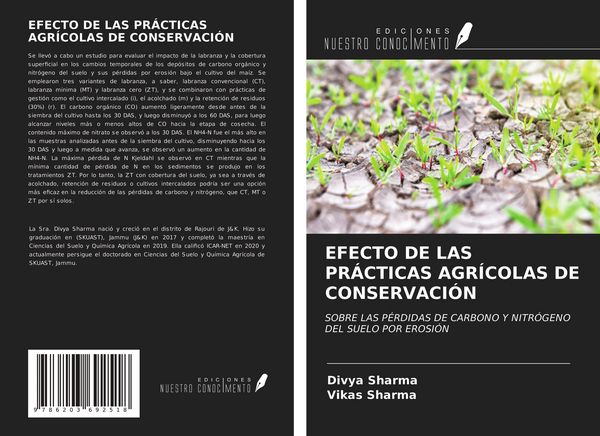 Produktbild: Efecto De Las Pr&aacute;cticas Agr&iacute;colas De Conservaci&oacute;n