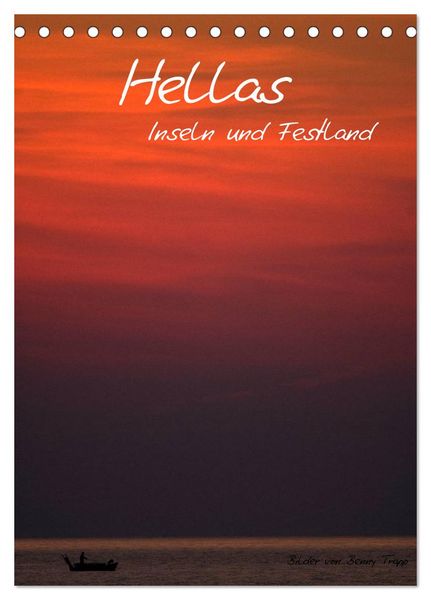Hellas Inseln und Festland (Tischkalender 2026 DIN A5 hoch), CALVENDO Monatskalender